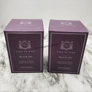 2X Aquiesse Black Fig Candle